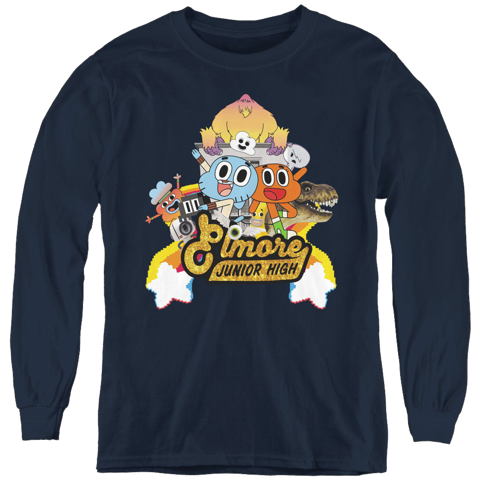 Amazing World of Gumball, The Elmore Junior High - Youth Long Sleeve T-Shirt Youth Long Sleeve T-Shirt The Amazing World Of Gumball