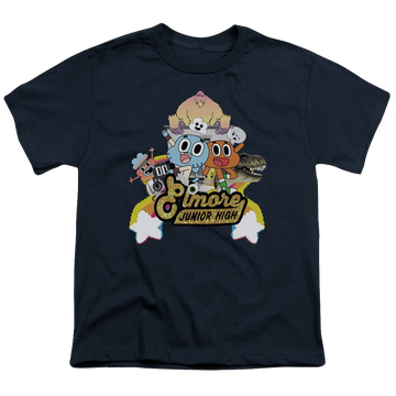 Amazing World of Gumball, The Elmore Junior High - Youth T-Shirt Youth T-Shirt (Ages 8-12) The Amazing World Of Gumball