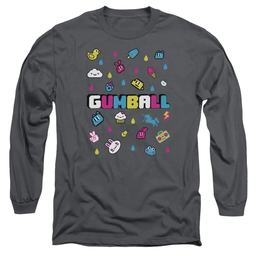 The Amazing World Of Gumball Fun Drops Men's Long Sleeve T-Shirt The Amazing World Of Gumball