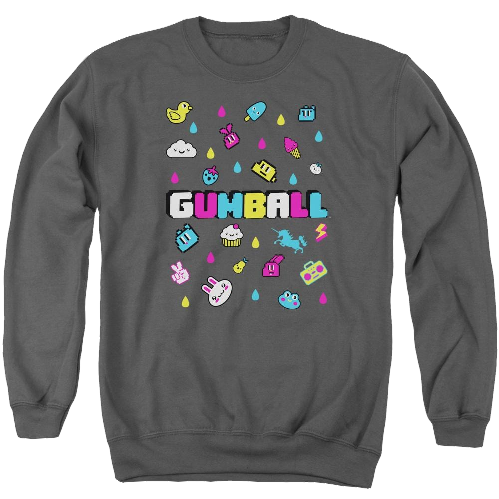 The Amazing World Of Gumball Fun Drops Men's Crewneck Sweatshirt Men's Crewneck Sweatshirt The Amazing World Of Gumball