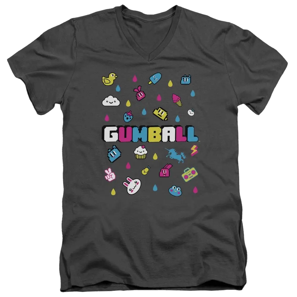 The Amazing World Of Gumball Fun Drops Men's V-Neck T-Shirt The Amazing World Of Gumball