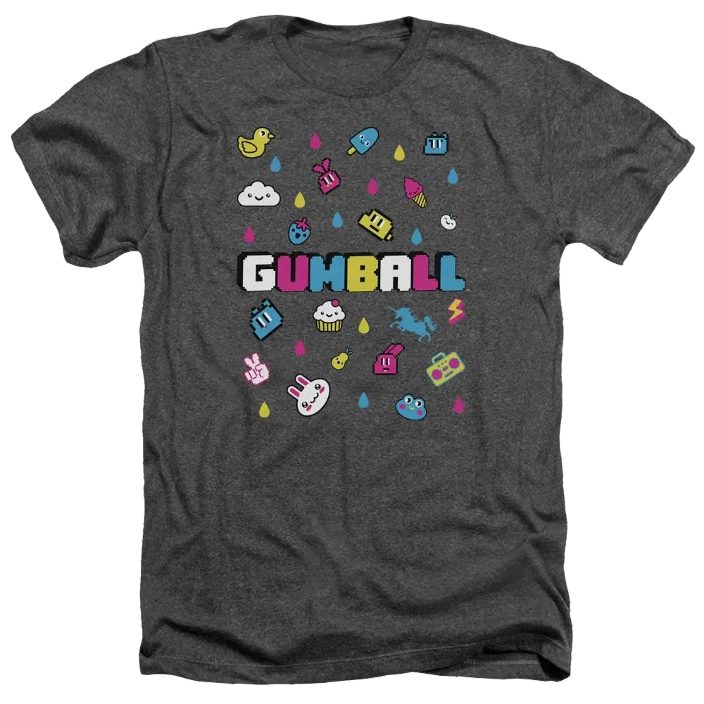 The Amazing World Of Gumball Fun Drops Men's Heather T-Shirt The Amazing World Of Gumball