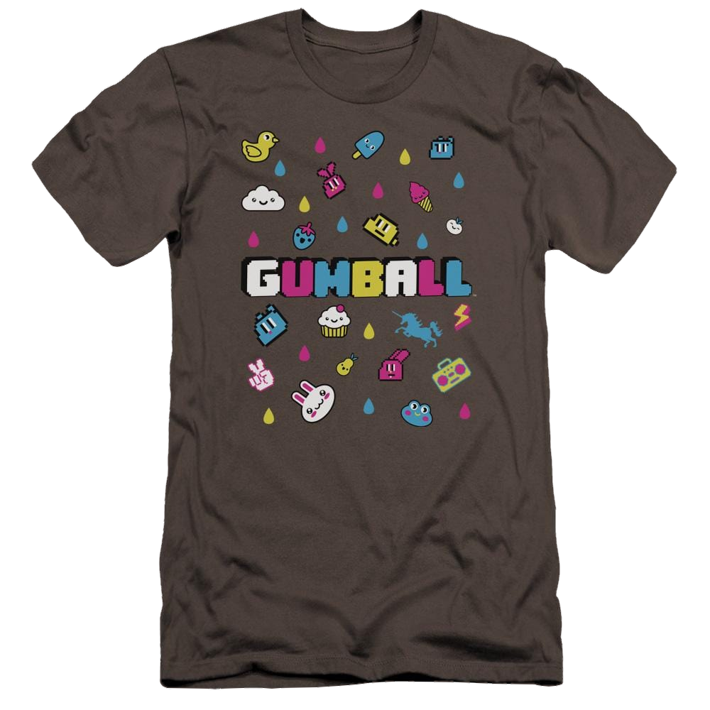 The Amazing World Of Gumball Fun Drops Men's Premium Slim Fit T-Shirt Men's Premium Slim Fit T-Shirt The Amazing World Of Gumball