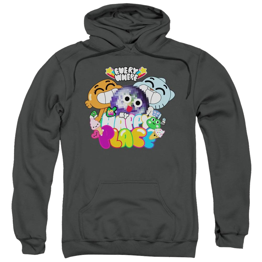The Amazing World Of Gumball Happy Place Pullover Hoodie Pullover Hoodie The Amazing World Of Gumball