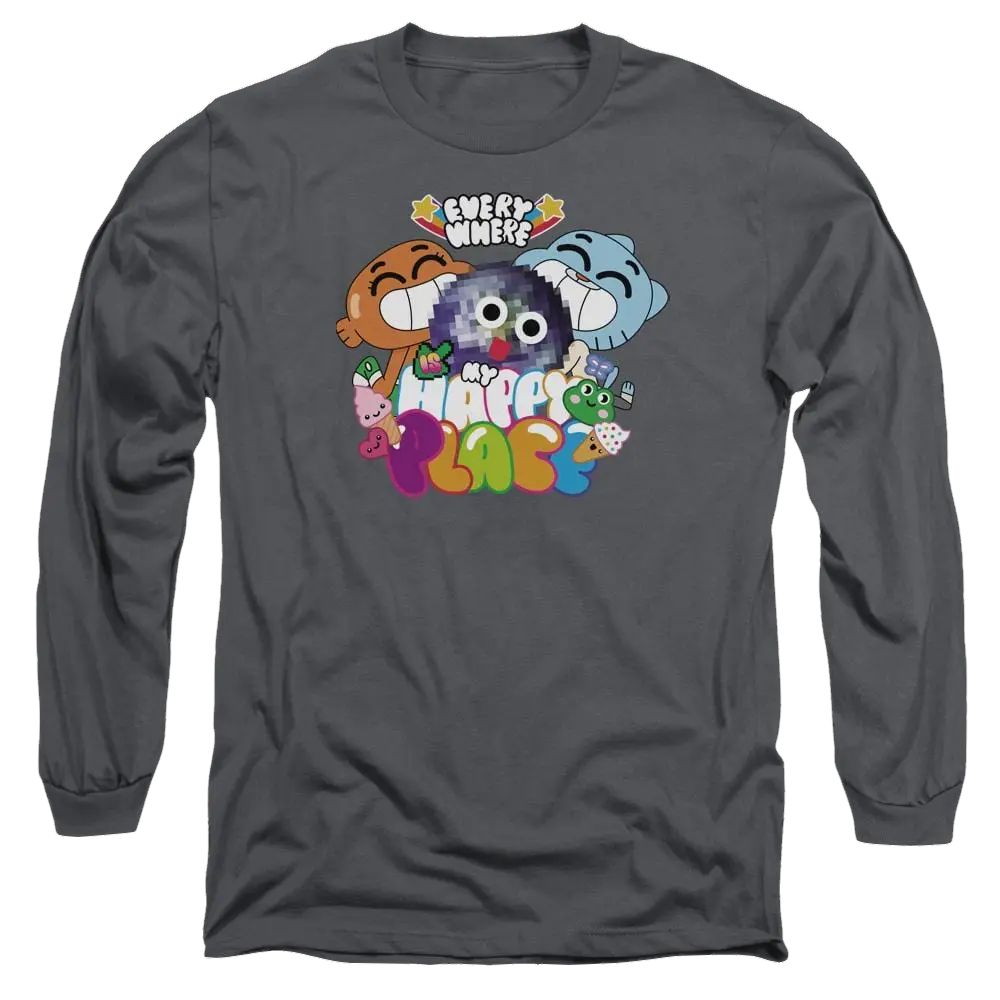 The Amazing World Of Gumball Happy Place Men's Long Sleeve T-Shirt The Amazing World Of Gumball