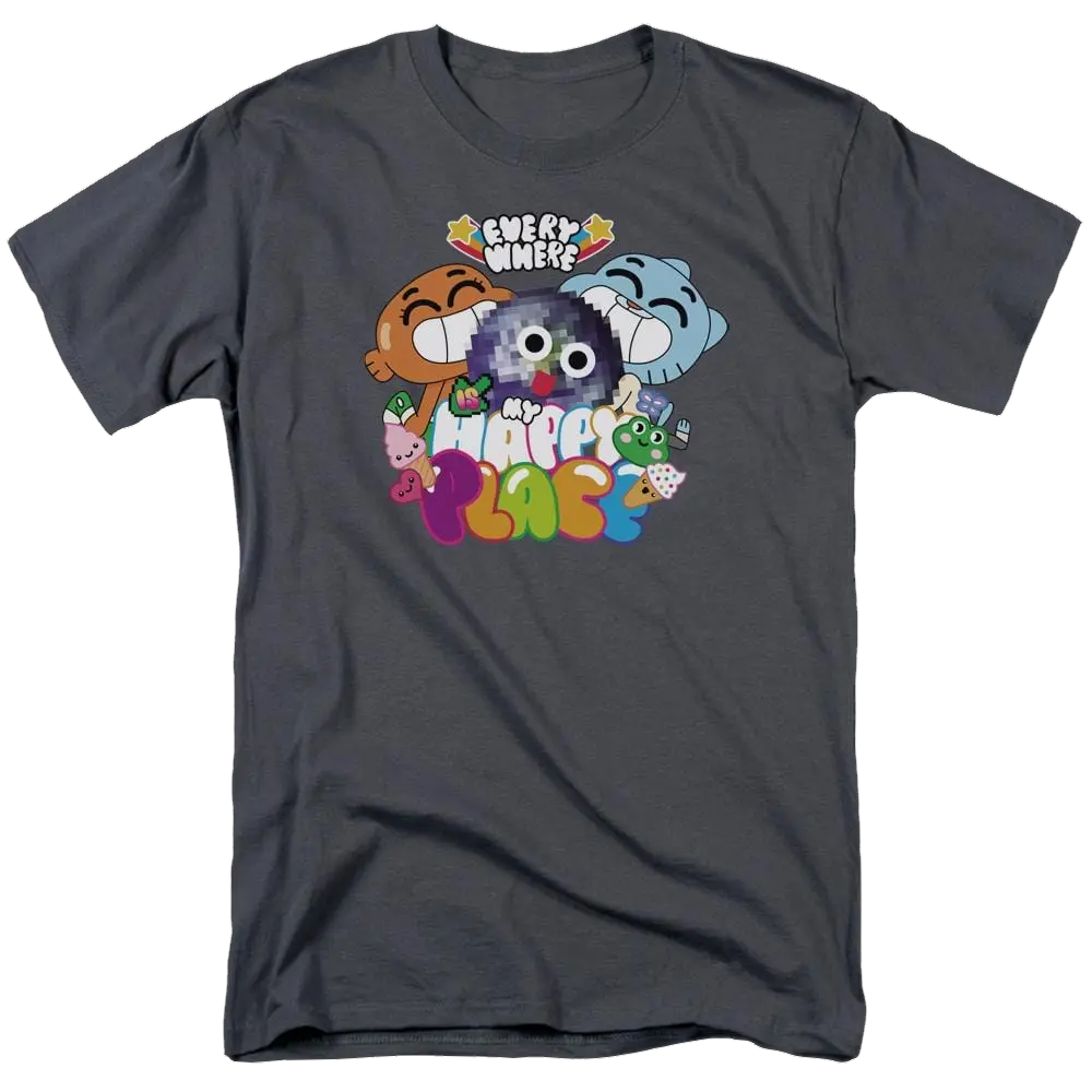 The Amazing World Of Gumball Happy Place Men's Regular Fit T-Shirt The Amazing World Of Gumball