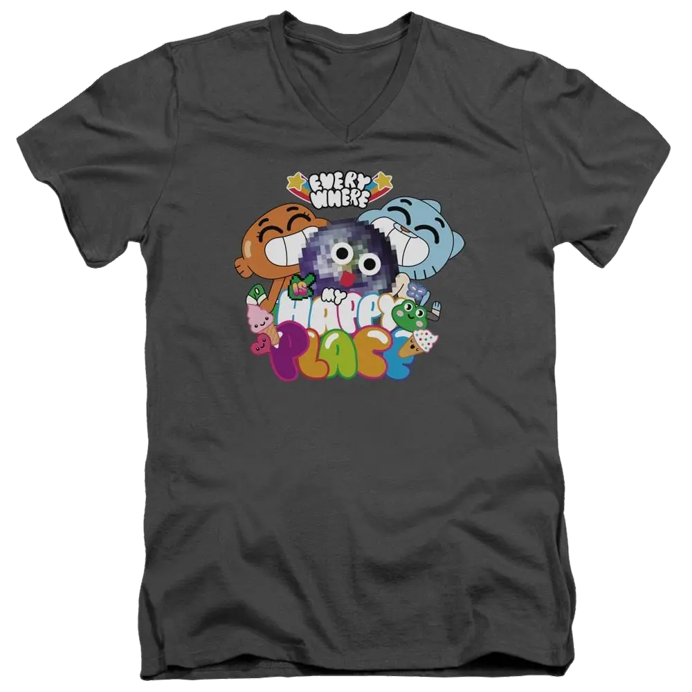 The Amazing World Of Gumball Happy Place Men's V-Neck T-Shirt The Amazing World Of Gumball