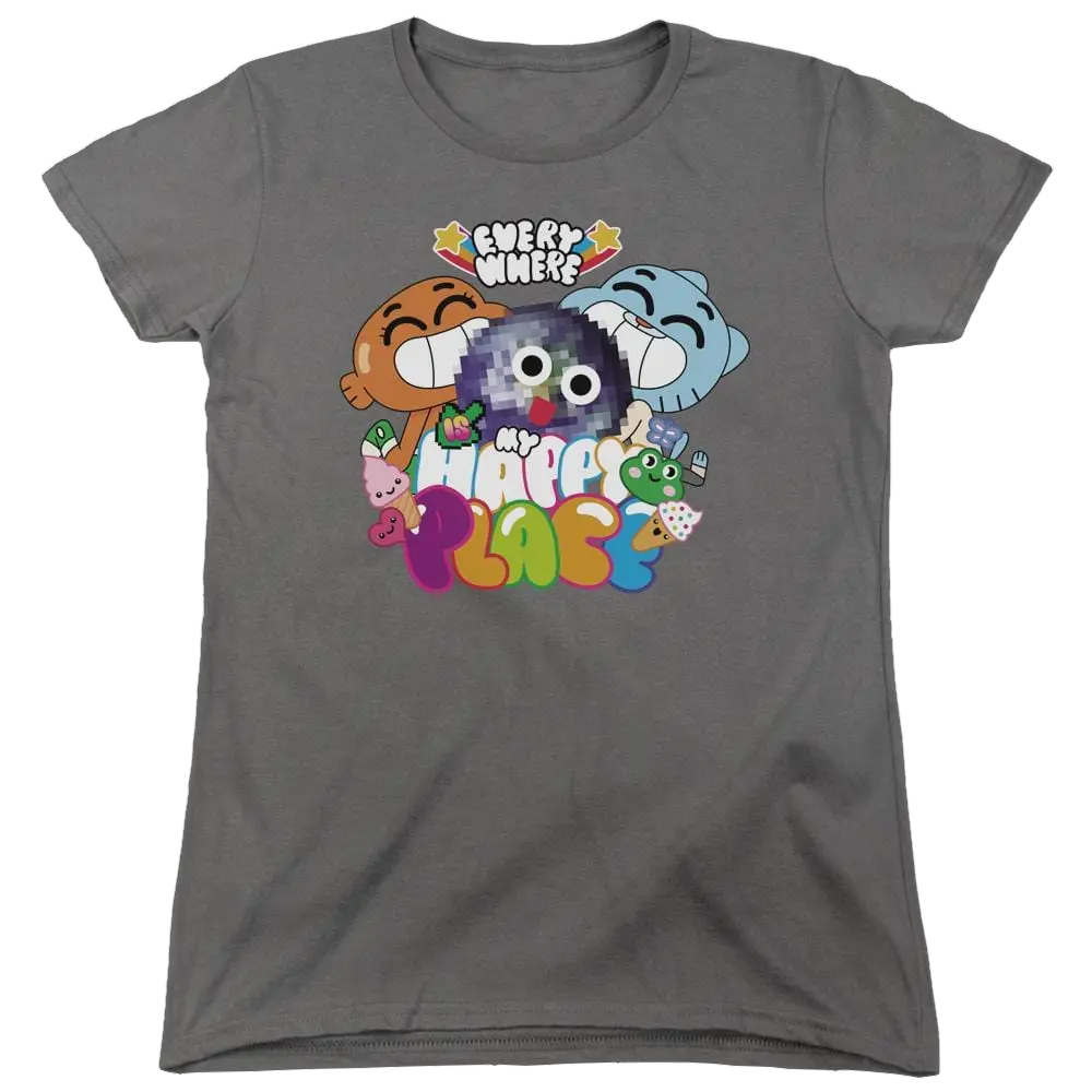 The Amazing World Of Gumball Happy Place Women's T-Shirt The Amazing World Of Gumball