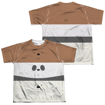 We Bare Bears youth all-over print t-shirt for ages 8 to 12