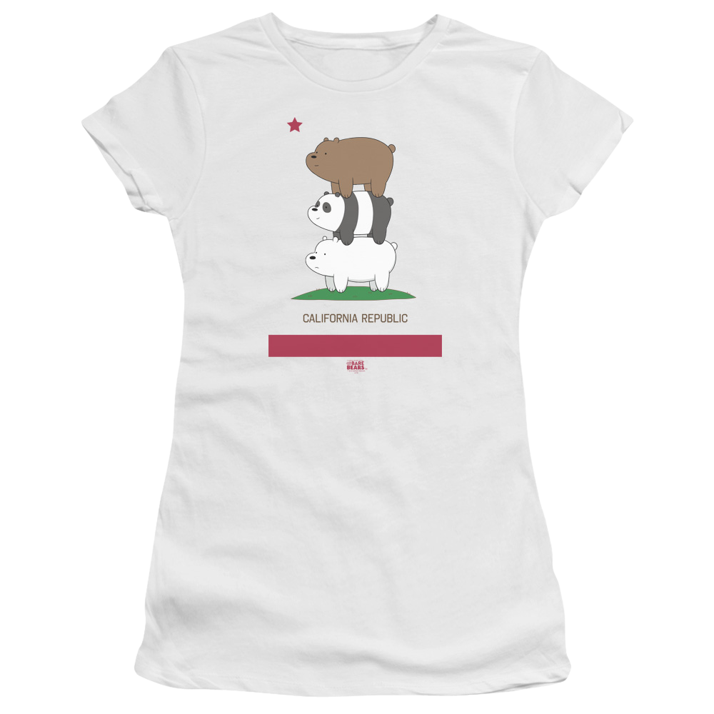 We Bare Bears Cali Stack Juniors T-Shirt Juniors T-Shirt We Bare Bears