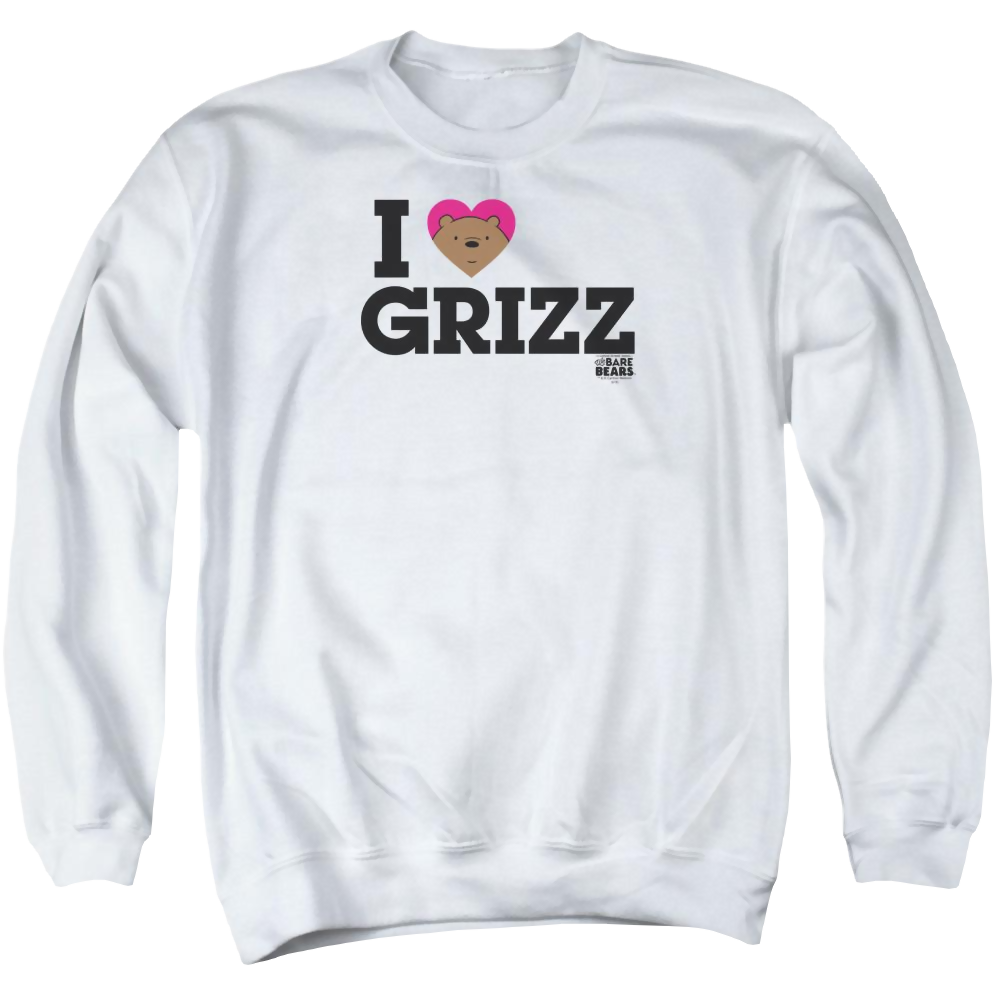 We Bare Bears Heart Grizz Men's Crewneck Sweatshirt Men's Crewneck Sweatshirt We Bare Bears