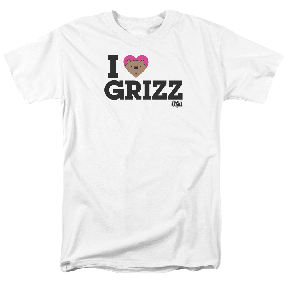 We Bare Bears Heart Grizz Men's Regular Fit T-Shirt Men's Regular Fit T-Shirt We Bare Bears