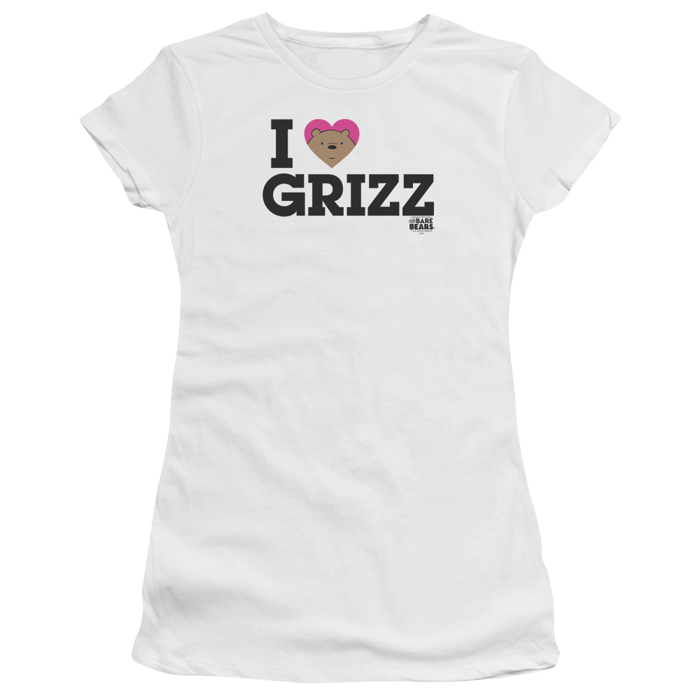We Bare Bears Heart Grizz Juniors T-Shirt Juniors T-Shirt We Bare Bears