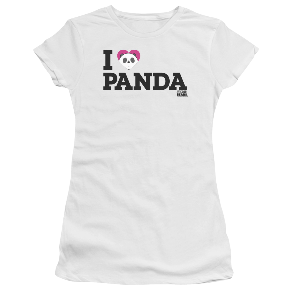 We Bare Bears Heart Panda Juniors T-Shirt Juniors T-Shirt We Bare Bears
