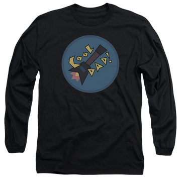 Black men's long sleeve t-shirt with Steven Universe Cool Dad graphic