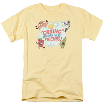 Banana men's regular fit t-shirt with Steven Universe Crying Breakfast Friends graphic