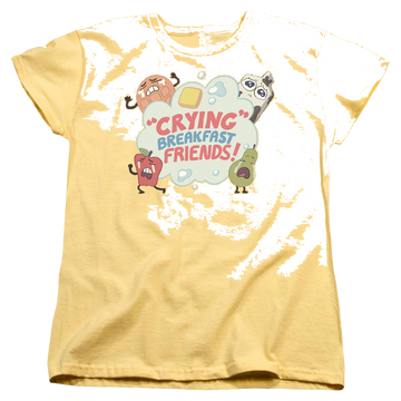Banana women's t-shirt with Steven Universe Crying Breakfast Friends graphic