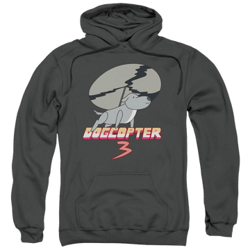 Charcoal pullover hoodie with Steven Universe Dogcopter 3 graphic