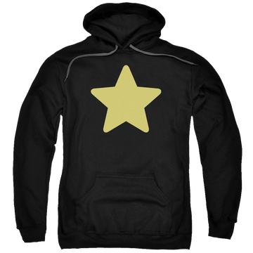 Black pullover hoodie with Steven Universe Greg Star graphic