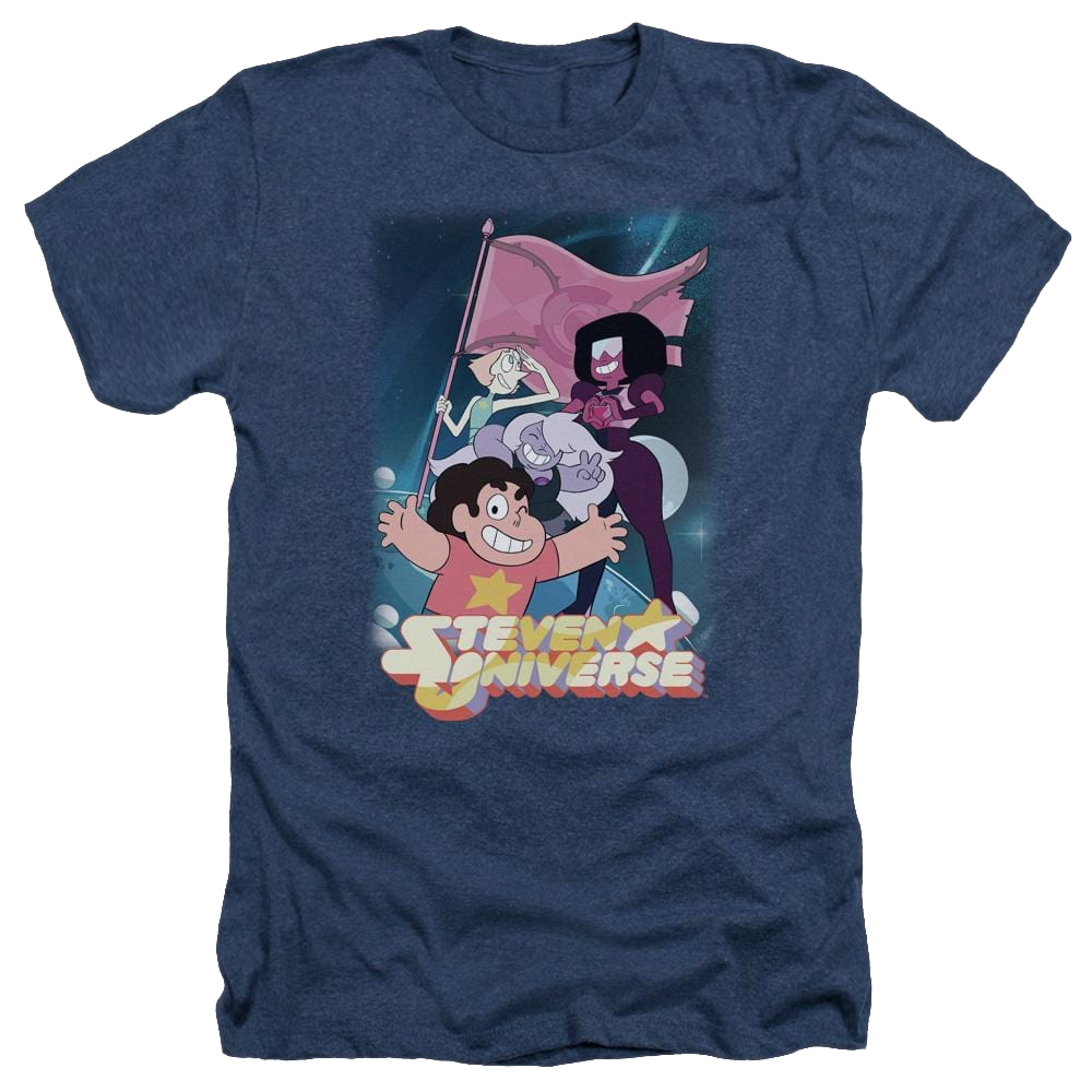 Steven Universe Crystal Gem Flag Men's Heather T-Shirt Men's Heather T-Shirt Steven Universe
