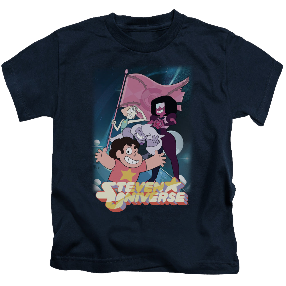 Steven Universe Crystal Gem Flag - Kid's T-Shirt Kid's T-Shirt (Ages 4-7) Steven Universe