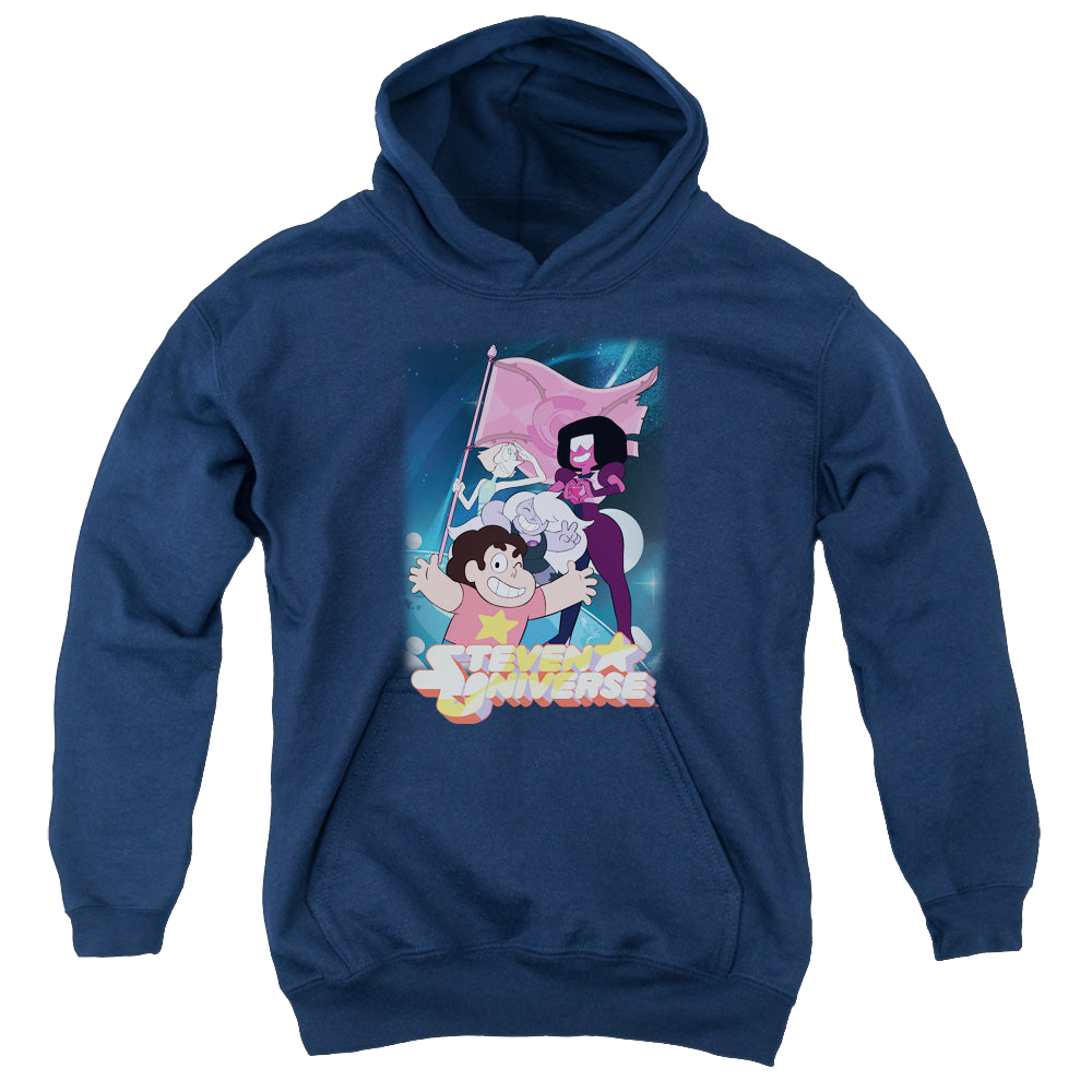 Steven Universe Crystal Gem Flag - Youth Hoodie Youth Hoodie (Ages 8-12) Steven Universe