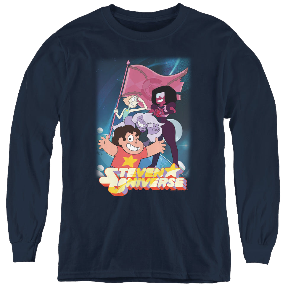 Steven Universe Crystal Gem Flag - Youth Long Sleeve T-Shirt Youth Long Sleeve T-Shirt Steven Universe