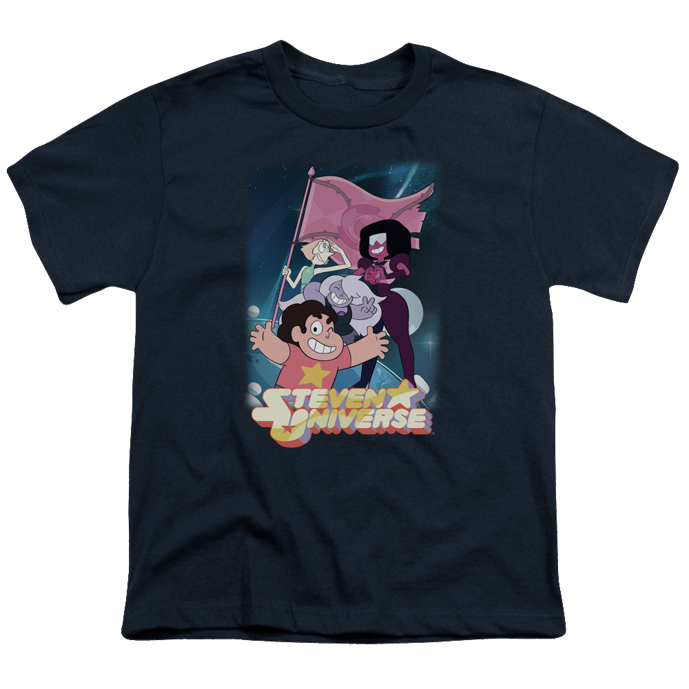 Steven Universe Crystal Gem Flag - Youth T-Shirt Youth T-Shirt (Ages 8-12) Steven Universe