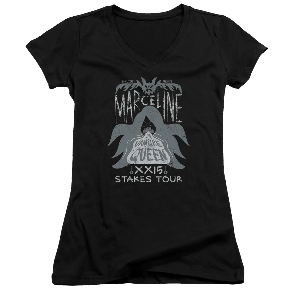 Adventure Time Marceline Concert - Juniors V-Neck T-Shirt Adventure Time