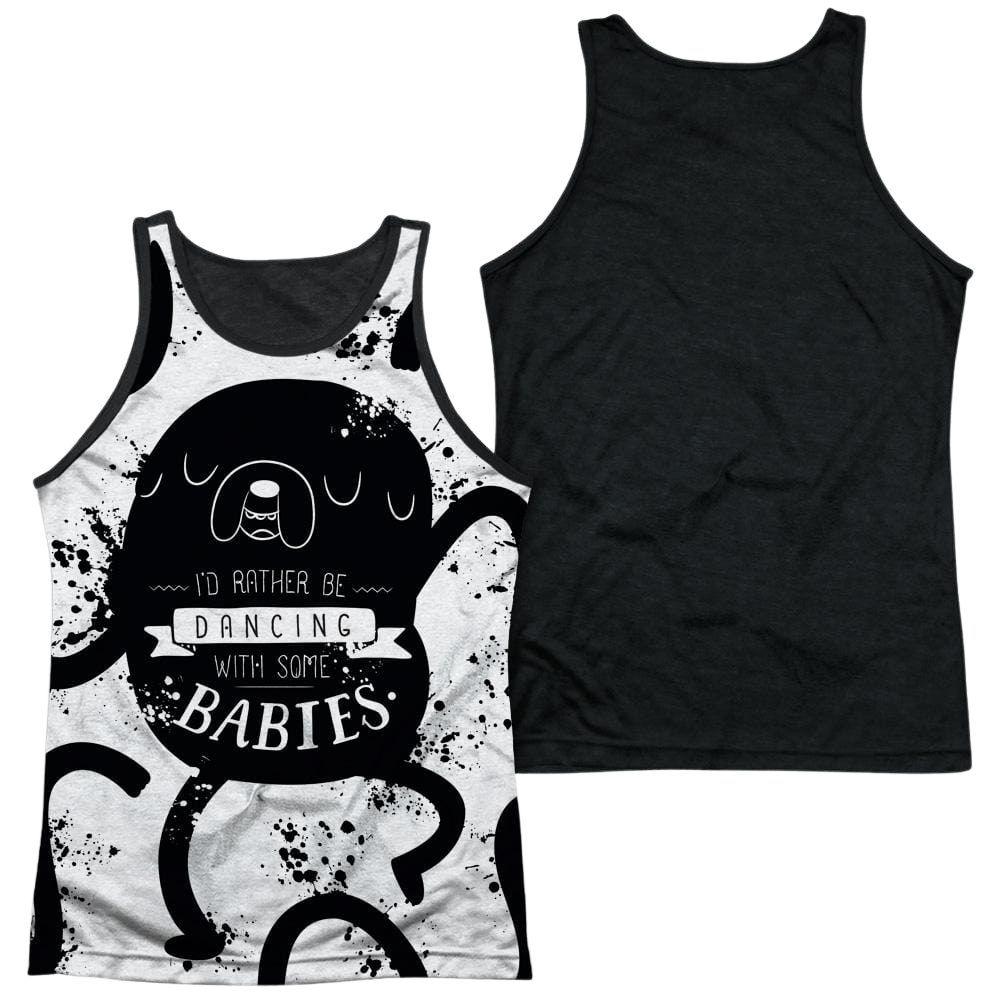 Adventure Time Dancing With Babies Men's Black Back Tank Men's Black Back Tank Adventure Time