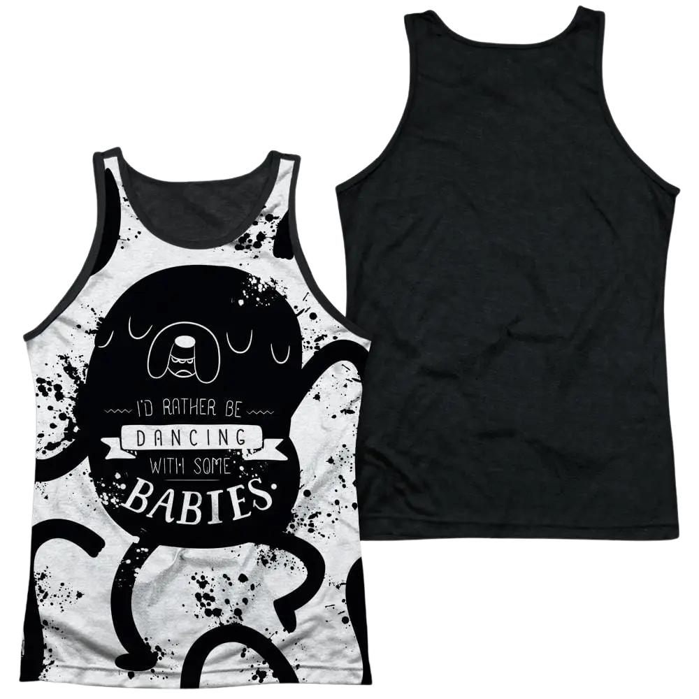 Adventure Time Dancing With Babies Men's Black Back Tank Adventure Time