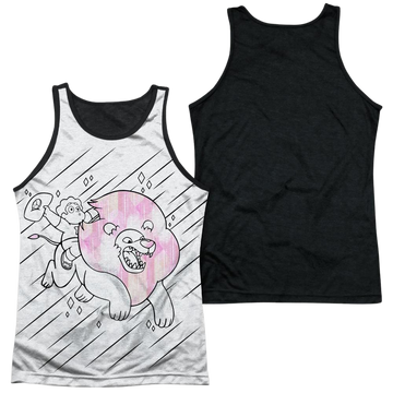Steven Universe Stev And Lion men's black back tank