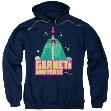 Navy pullover hoodie with Steven Universe Garnets Universe graphic