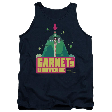 Navy men's tank with Steven Universe Garnets Universe graphic
