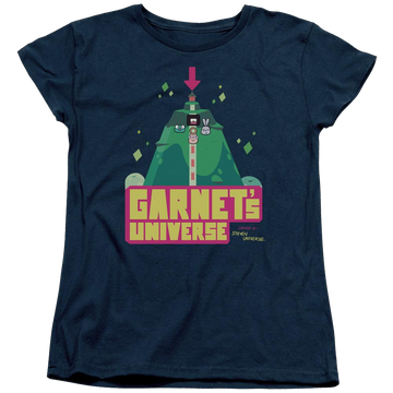 Navy women's t-shirt with Steven Universe Garnets Universe graphic