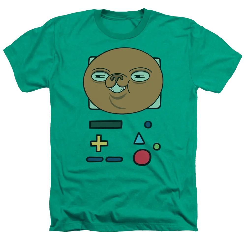 Adventure Time Bmo Mask - Men's Heather T-Shirt Adventure Time