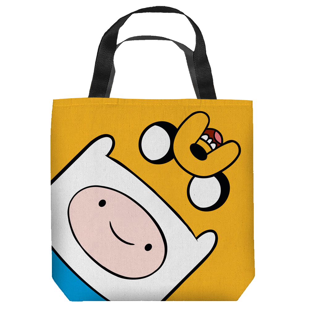 Adventure Time - Finn And Jake Heads - Tote Bag Tote Bags Adventure Time