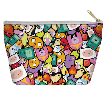 Adventure Time Stacked Stickers Tapered Bottom tapered bottom pouch
