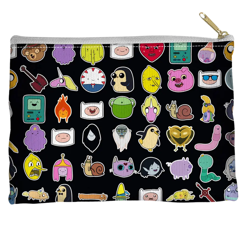 Adventure Time - Stickers Straight Bottom Pouch Adventure Time