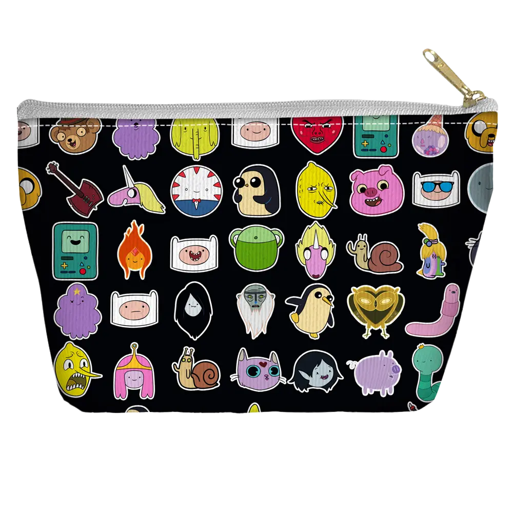 Adventure Time - Stickers Tapered Bottom Pouch Adventure Time
