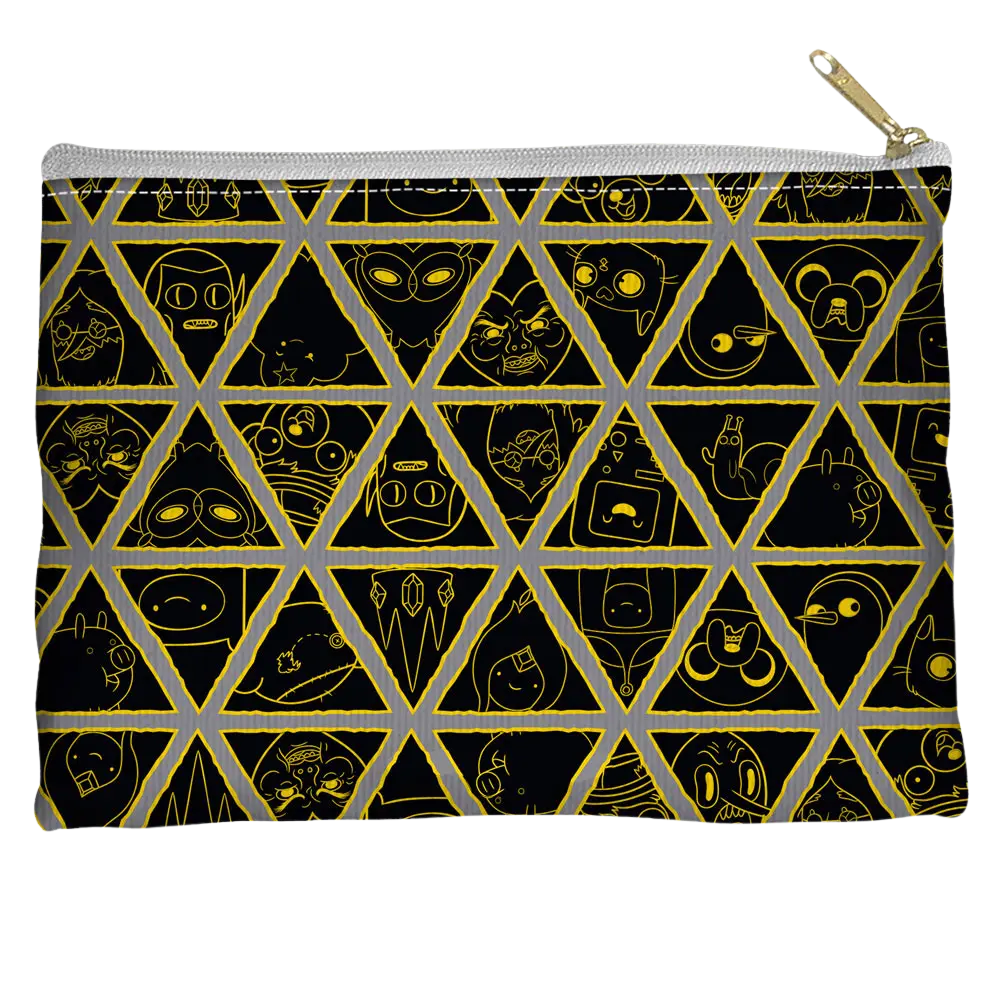 Adventure Time - Triangles Straight Bottom Pouch Adventure Time