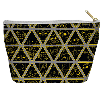 Adventure Time Triangles Tapered Bottom tapered bottom pouch
