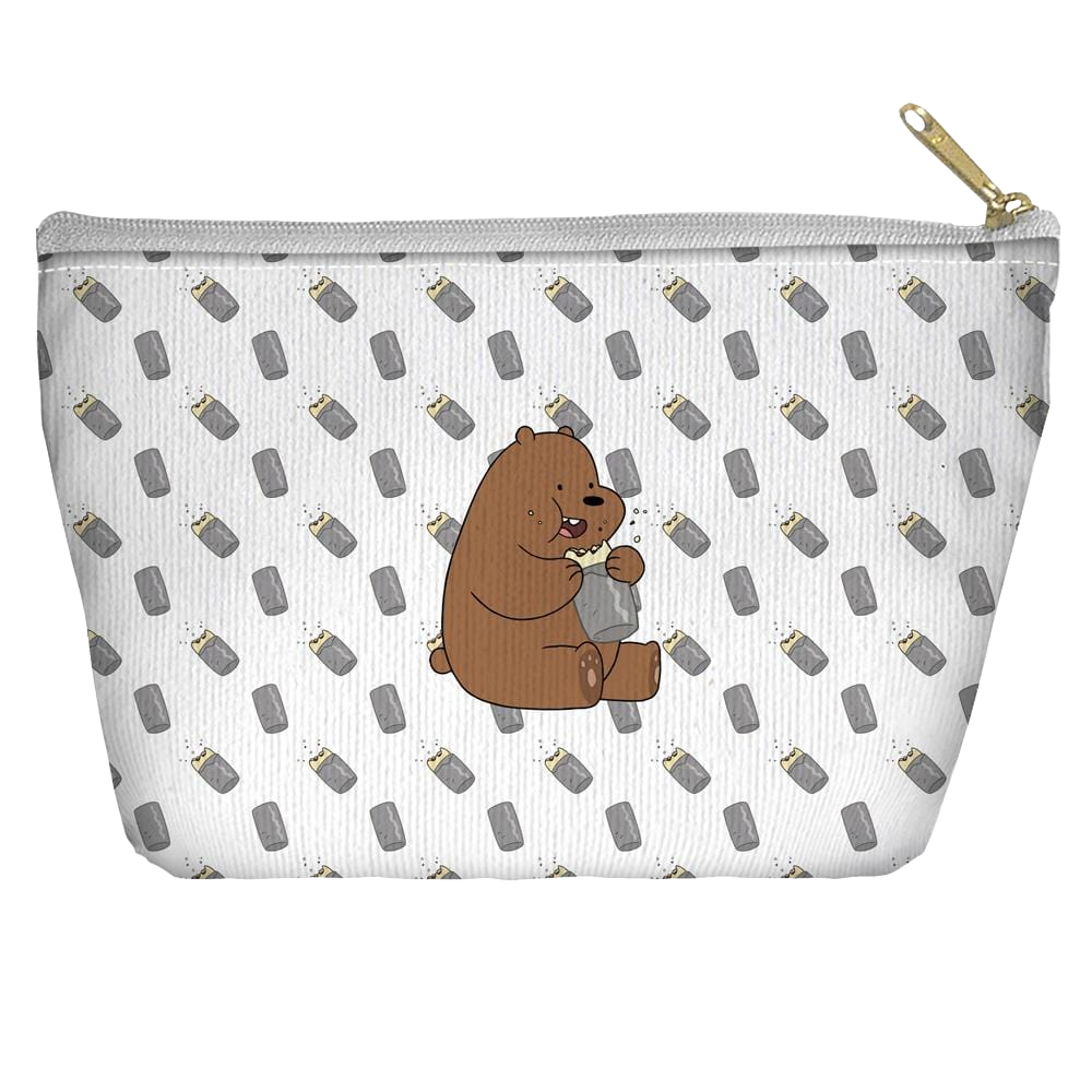 We Bare Bears Burrito - Straight Bottom Accessory Pouch T Bottom Accessory Pouches We Bare Bears