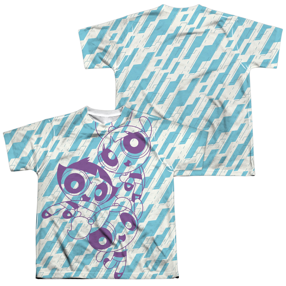 Powerpuff Girls Purple Pattern - Youth All-Over Print T-Shirt Youth All-Over Print T-Shirt (Ages 8-12) Powerpuff Girls