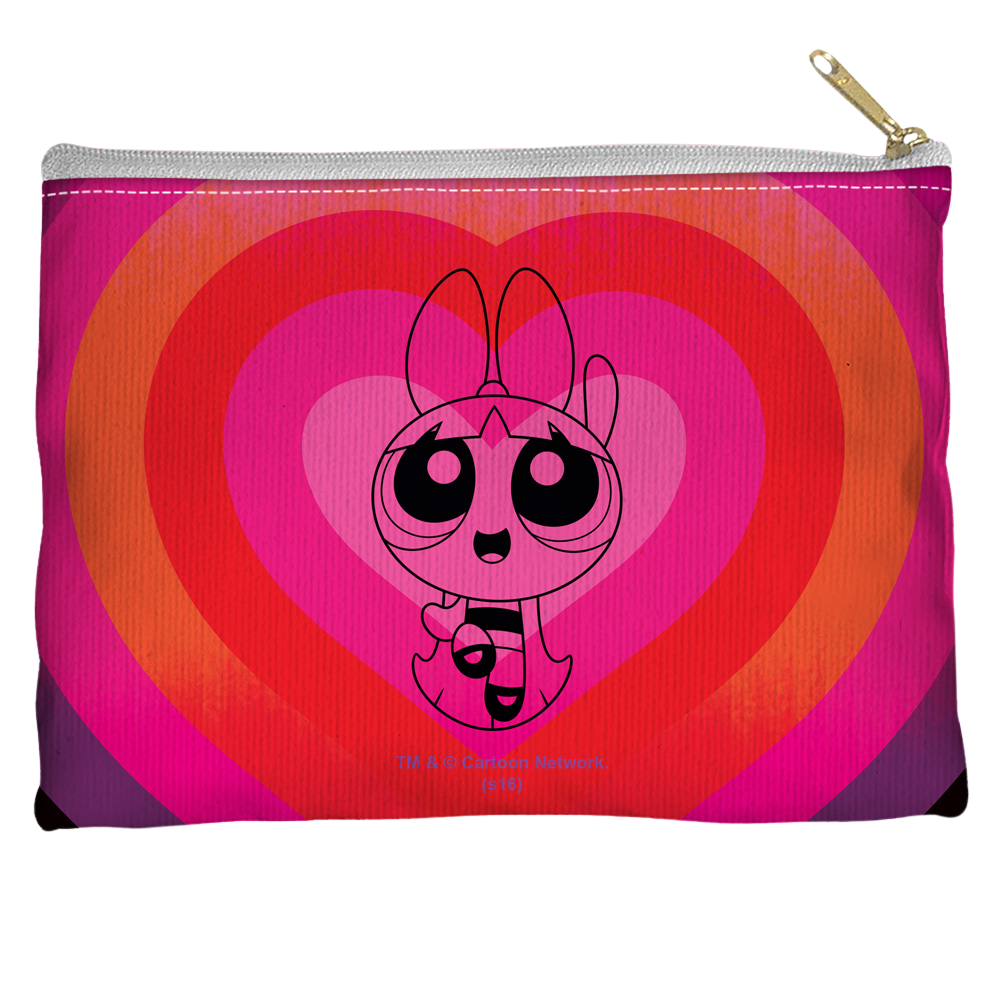Powerpuff Girls Blossom Heart - Straight Bottom Accessory Pouch Straight Bottom Accessory Pouches Powerpuff Girls