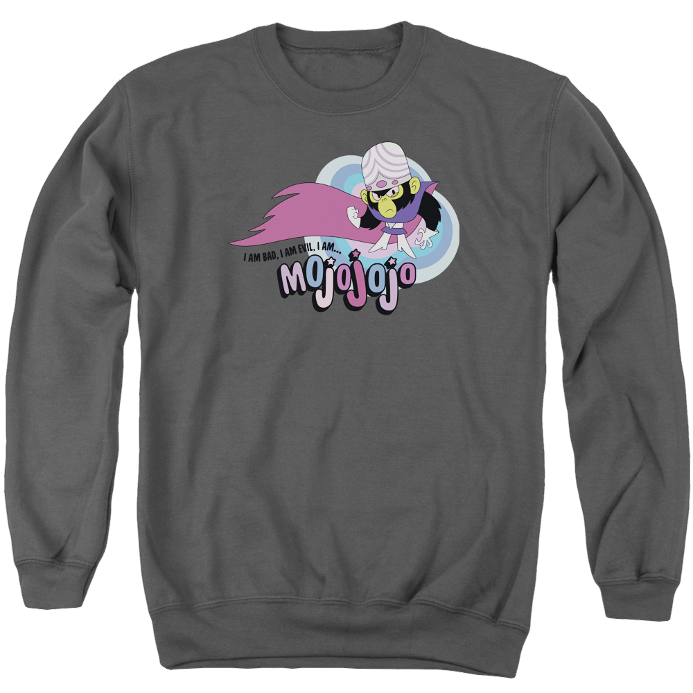 Powerpuff Girls I Am Bad I Am Evil Men's Crewneck Sweatshirt Men's Crewneck Sweatshirt Powerpuff Girls