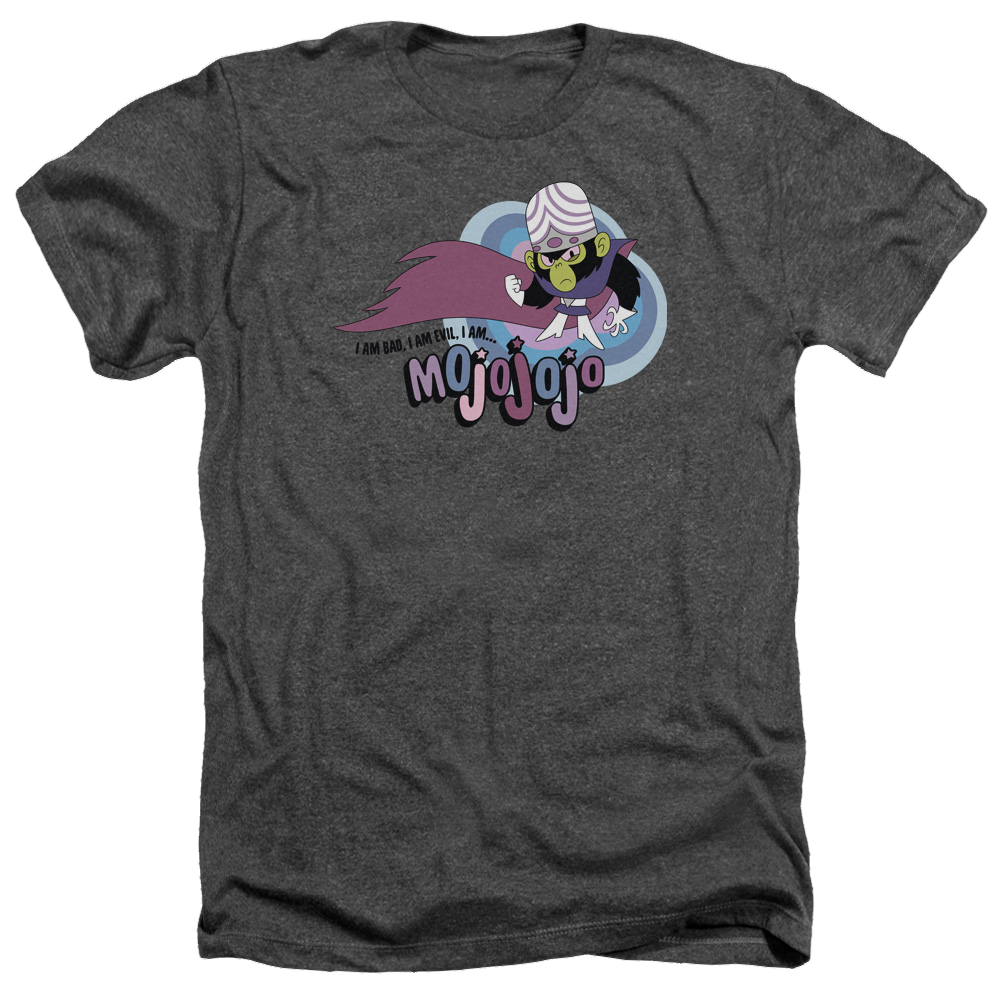 Powerpuff Girls I Am Bad I Am Evil Men's Heather T-Shirt Men's Heather T-Shirt Powerpuff Girls