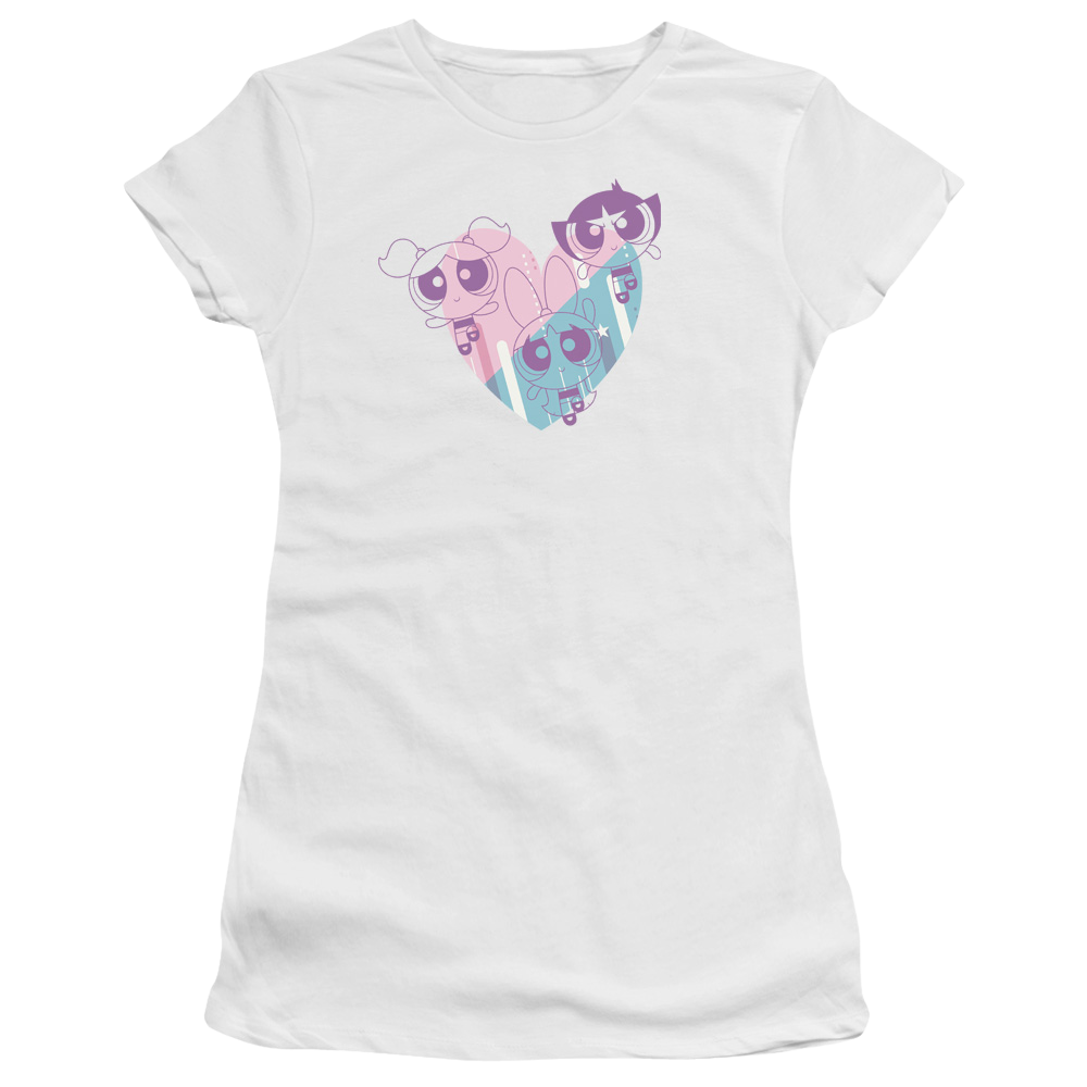 Powerpuff Girls Powerpuff Heart Juniors T-Shirt Juniors T-Shirt Powerpuff Girls