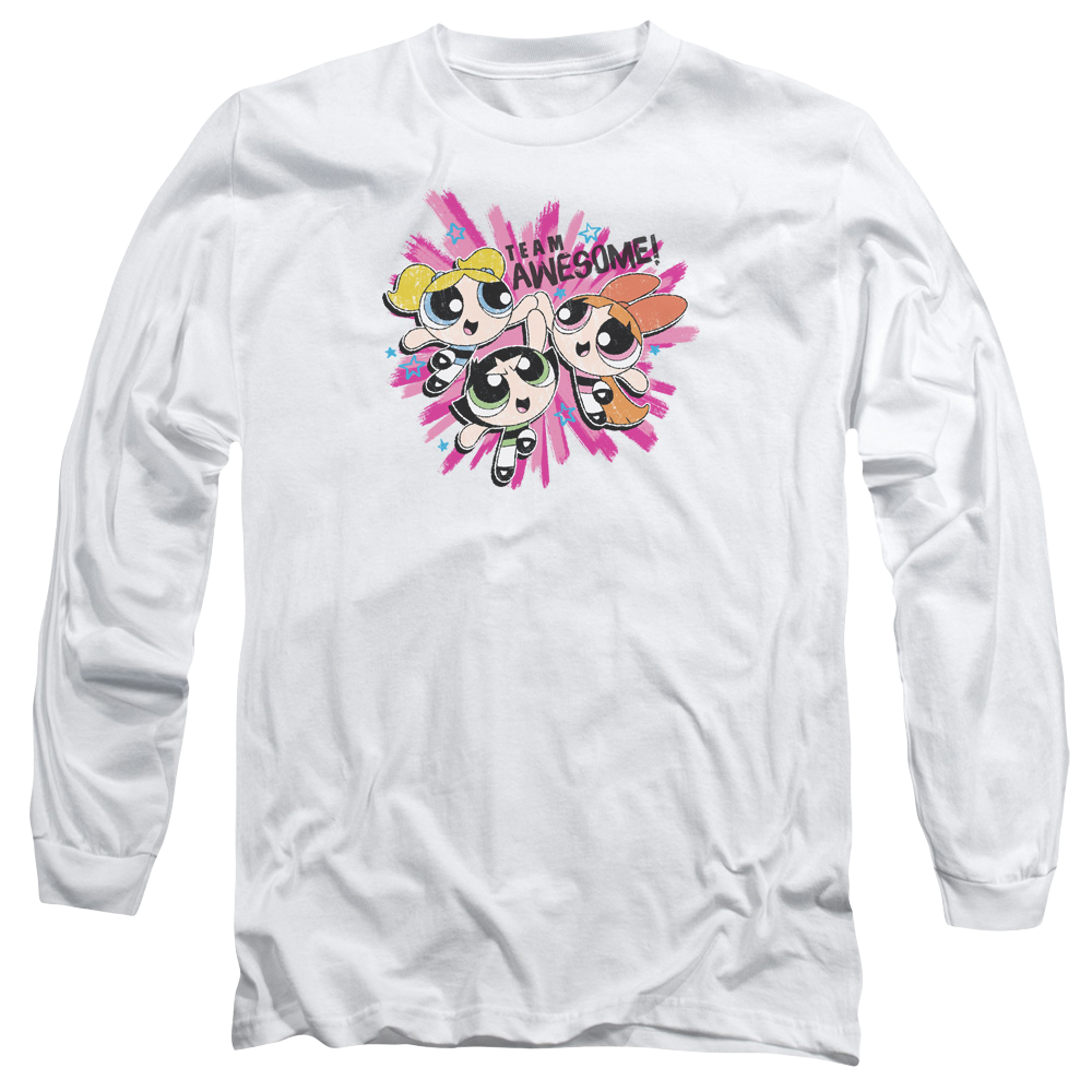 Powerpuff Girls Team Awesome Men's Long Sleeve T-Shirt Men's Long Sleeve T-Shirt Powerpuff Girls