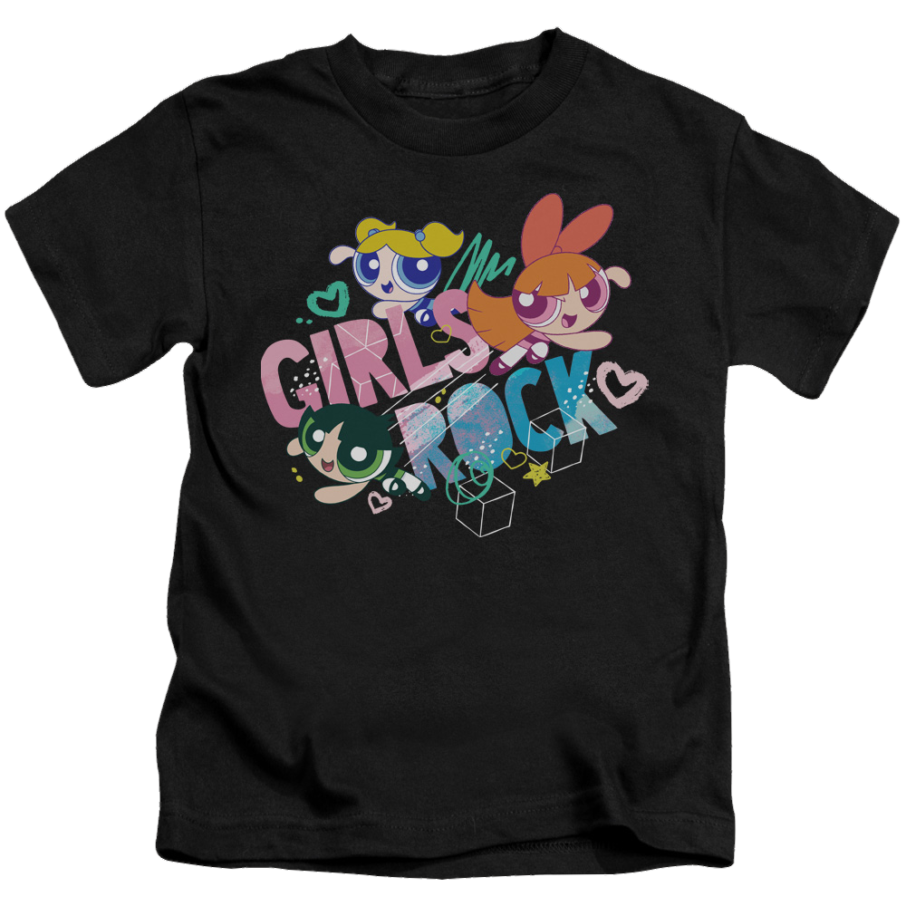 Powerpuff Girls Girls Rock - Kid's T-Shirt Kid's T-Shirt (Ages 4-7) Powerpuff Girls
